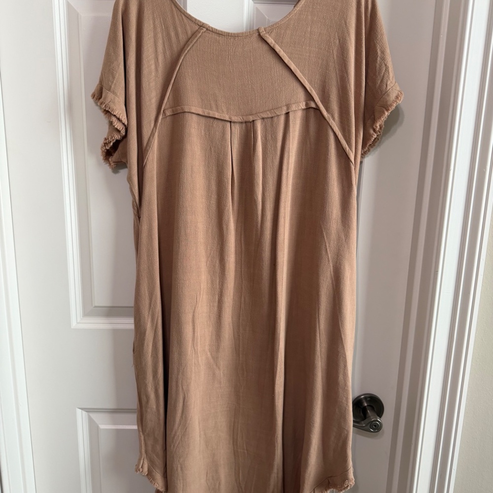 UMGEE HIGH LOW LINEN BLEND DRESS SIZE M - Picture 4 of 6